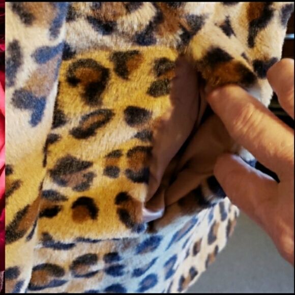 Rebel Sparkles Be You Boutique Animal Print Teddy Jacket - Picture 4 of 15